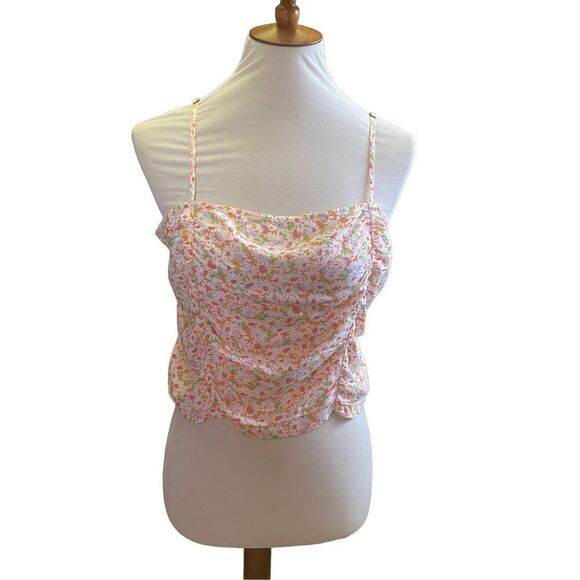 BP Nordstrom Multi-Color Floral Halter Top 100% Rayon Size Large-NWT - Picture 15 of 15
